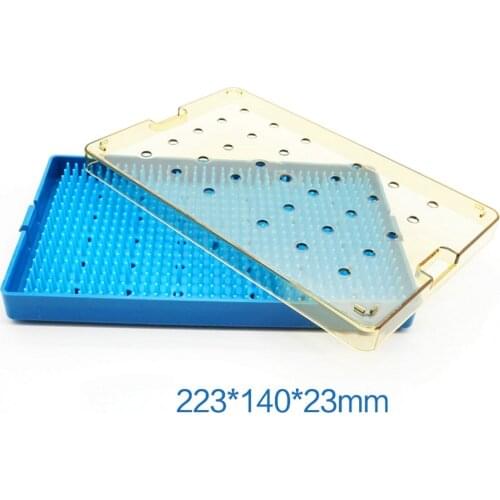Ophthalmology Surgical Instruments Surgery Silicone Disinfection Box 223x140x23mm Silicone disinfection case box