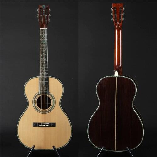 OOO45 40 inch 47mm nut wide, parlor style acoustic guitar, solid wood acoustic electric guitar