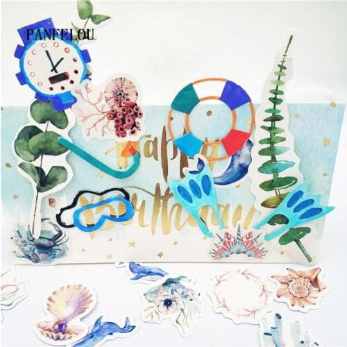 PANFELOU Diving equipment metal craft paper die cutting dies Scrapbooking/DIY Thanksgiving Day Easter Embossing mould cards