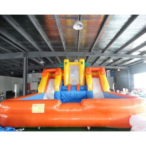 Popular inflatable bouncy with water slide inflatable water slide for kids and adults