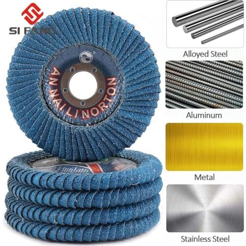 100mm/115mm/125mm Professional Flap Discs Sanding Discs 60Grit Grinding Wheels Blades For Angle Grinder 2-10PCS