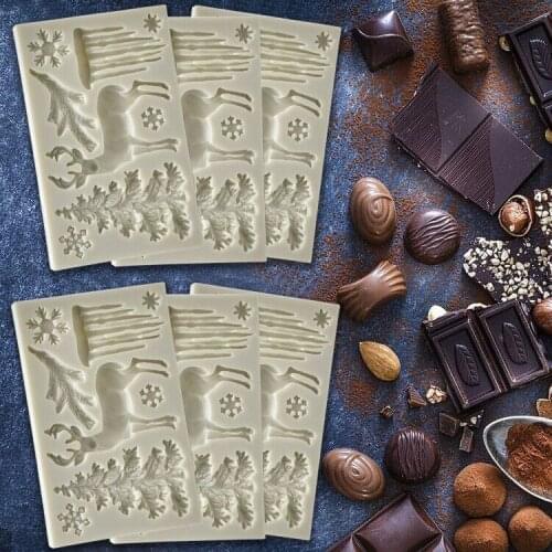 Silicone Mold For Chocolate Cake Jelly Pudding Soap Round Shape Chocolate Cake Holes Animal Shaped Mold Bakeware Baking Jell