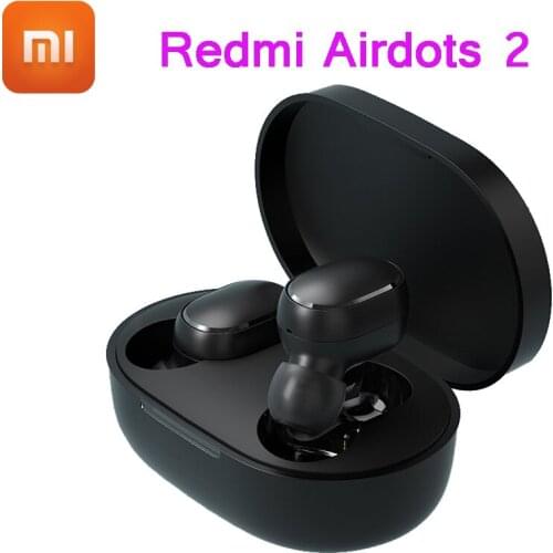 New Original Xiaomi Redmi Airdots 2 TWS Noise reduction Bluetooth Earphone Stereo bass 5.0 With Mic Handsfree Earbuds AI Contro