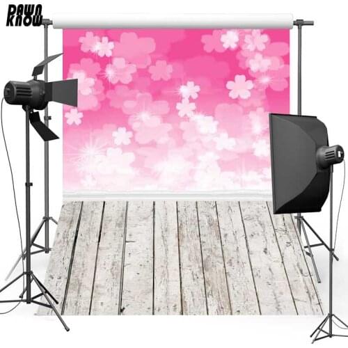 DAWNKNOW Flower Shimmer Vinyl Photography Background For Baby Floor New Fabric Polyester Backdrop For Wedding Photo Studio F1223