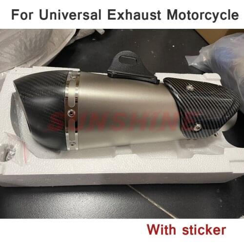 Motorcycle Exhaust Escape Moto Pipe Motorcross Modified DB Killer Muffler Carbon Fiber Universal For Z1000 NC700 GSR750 Z900 R6