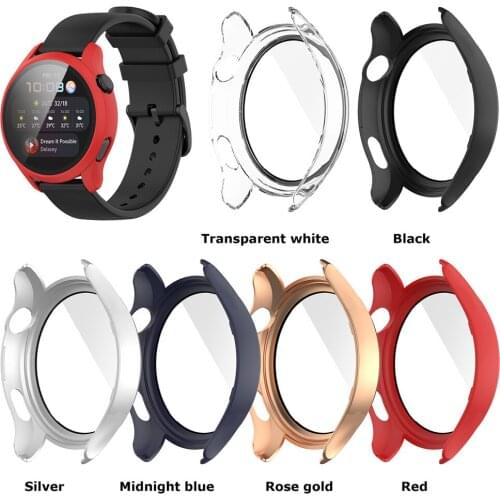 Protective Case Full Cover PC + Tempered Film For Huawei Watch 3 Easy Replacing One Piece Watch Shell Cover