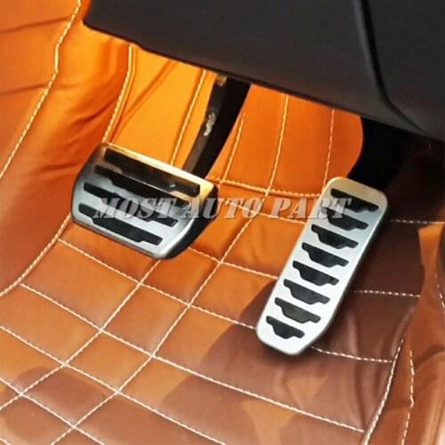 Brake Accelerator Pedal Footrest Pad Cover For Land Rover Range Rover Evoque 2012-2018 Disocvery Sport 2015-2018 2pcs