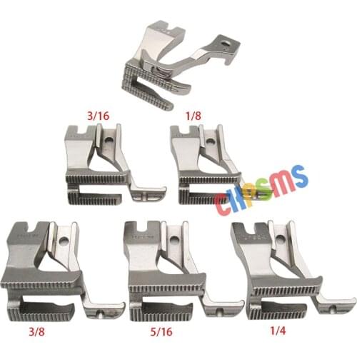 6Sets Walking Foot Piping & Welting Feet FIT FOR JUKI DU-141/1181 CONSEW 205RB BROTHER DB2-B797 B798 Typical GC6-6