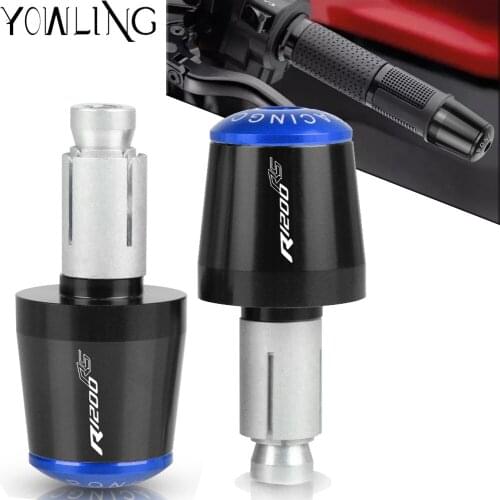 R1200RS Motorcycle Accessories 7/8'' 22MM Handlebar Grips Handle Bar Cap End Plugs FOR BMW R1200RS R 1200 RS 2015 2016 2017 2018