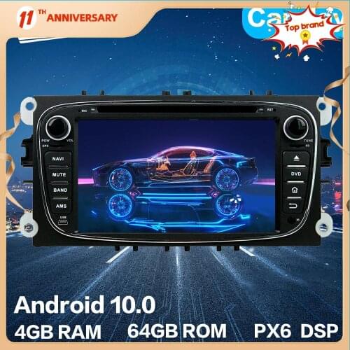 Android 10 4G+64GB Car Multimedia Player Radio GPS Navigation Car Stereo IPS Touch Screen For FORD MONDEO 2007-2010 DSP Carplay