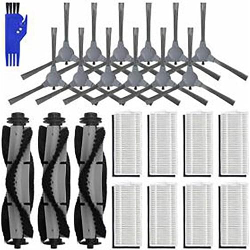 Side Brushes Hepa Filter for Coredy 3500 Roller Brushes Cleaning Replacement Filters for Coredy 3500 Robotic Vacuum Cleaner Part