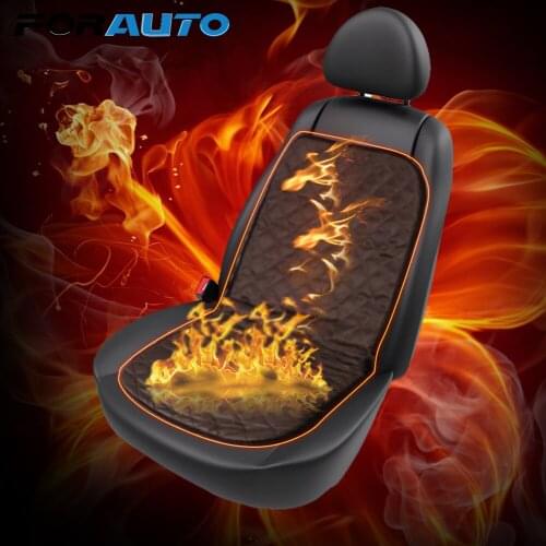 FORAUTO Heating Car Seat Covers Warm-Keeping Car Styling for Cold Weather DC 12V Car Rear Seat Heated Cushion Auto Supplies
