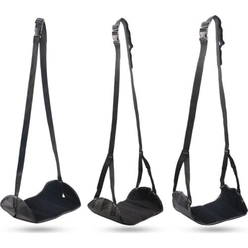 Adjustable Buckle Foot Hammock Travel Memory Cotton Mesh/Flannel Foot Rest Pads Mat Hammock Desk Feet Footrest Hammock Swing Bed