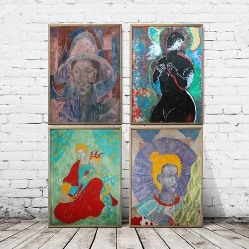 Hd Colored Art Characters Portrait Prints Home Decor Pictures Wall Artwork Modular Poster Painting Canvas Living Room No Framed