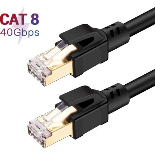 Category 8 Ethernet Cable Cat8 Lan Cable UTP 40Gbps Cat8 RJ 45 Cable 5m Patch Cord For Laptop Router 2000MHz RJ45 Network Cable