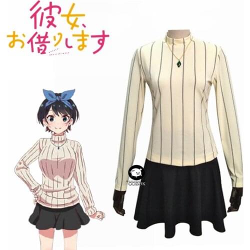 Rent a Girlfriend/Kanojo Okarishimasu Sarashina Ruka Cosplay Costume Halloween Party Performance Costume