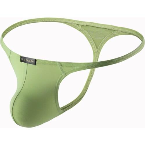 Men String Sexy Bikini Solid Briefs Thongs and G Strings Sexy Underwear Penis Pouch Lingerie Jockstrap Men Thong Cueca