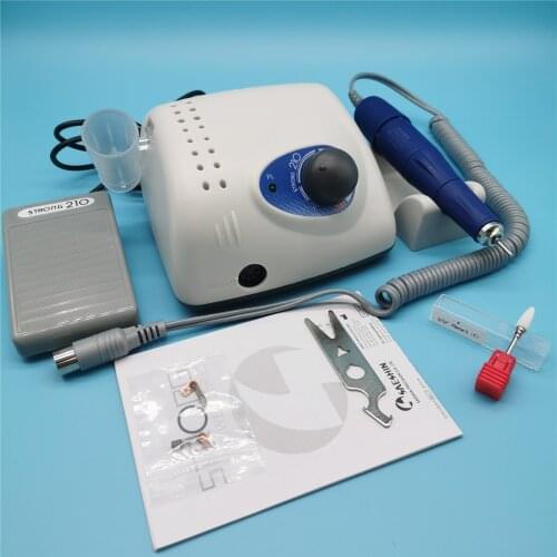 65W 40000RPM Electric Manicure Drills Set strong 210 model 105L Micromotor Handpiece Drill Tools Nail polishing art equipment