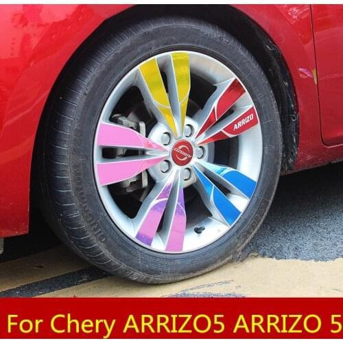 Wheel stickers Plating stickers Wheel decorative stickers Modified car stickers car Accessories For Chery ARRIZO5 ARRIZO 5