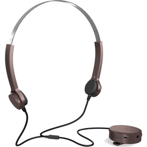 Bone Conduction Headsets Hearing Aids Headphones Audiphone Sound Pick-up AUX IN Earphones for Hearing Difficulties