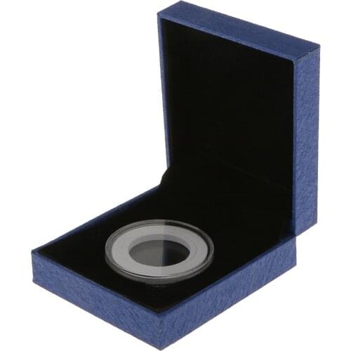 New Fancy Collectibles Single Coin Holder Display for 38MM Commemorative Coins Gift Box Coin Show Home Decoration Wedding Gift