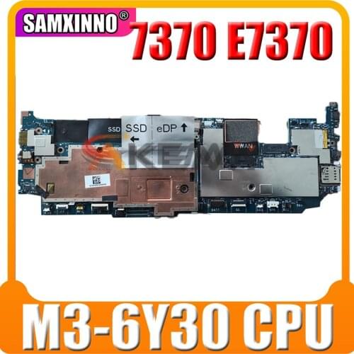Original Laptop motherboard For DELL Latitude 7370 E7370 Core M3-6Y30 SR2EN Mainboard CN-08M2R5 08M2R5 LA-D312P