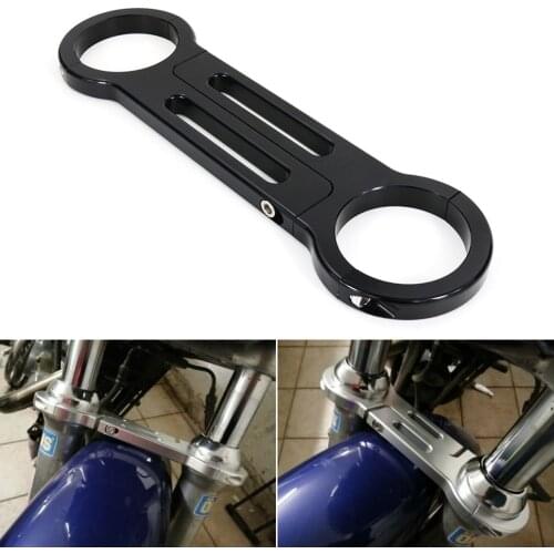Motorcycle Front Fork Brace Aftermarket Fit For Harley Sportster SuperLow XL883L SuperLowXL 1200T Custom XL1200C Fork Stabilizer