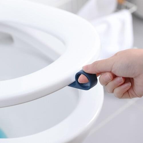 1PC Portable WC Toilet Cover Lifting Device Avoid Touching Toilet Lid Handle Bathroom Cartoon Snail Toilet Seat Lifters GUANYAO