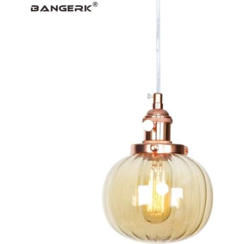 Simple Adjust Edison LED Pendant Light Loft Decor Modern Hanging Lamp Iron Switch Glass Dining Room Home Lighting Fixtures