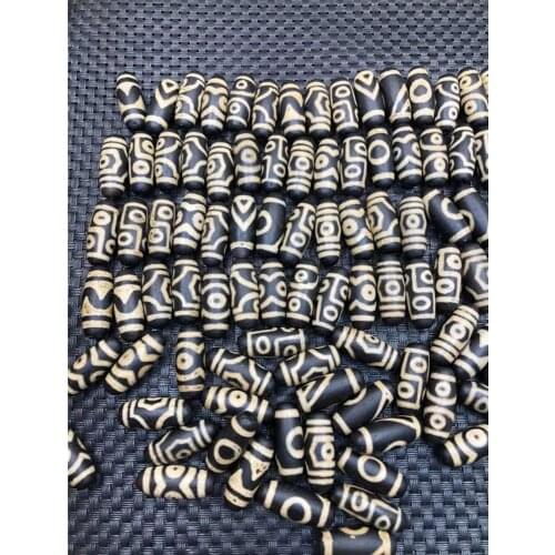 Tibetan Nine-Eyed Dzi Beads Yellow High-oil Dzi Beads Accessories DIY Jewelry Looks Perfect and Beautiful Save intact