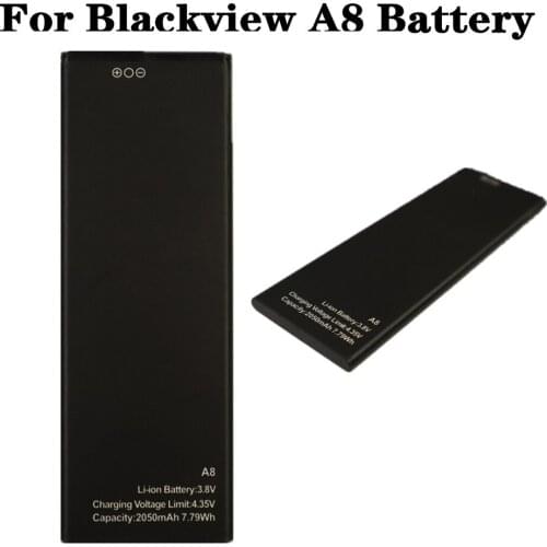 For Blackview A8 2050mAh Phone Battery High Quality Li-ion Polymer Backup Batteries
