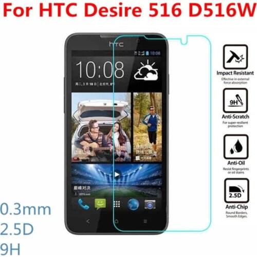 2.5D For HTC Desire 516 Tempered Glass Original High Quality Protective Film Explosion-proof Screen Protector for HTC D516W