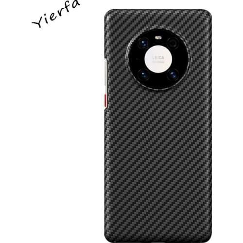 Yierfa Carbon Fiber Protective Case For Huawei Mate 40 Pro Case Ultra-thin Back Cover For Huwei Mate 40 RS Plus Phone Shell Case