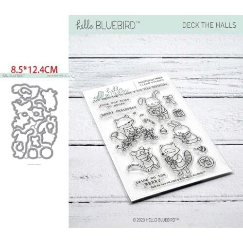 Winter Animal Friends Troqueles de corte de metal scrapbooking stamps and dies Metal die cutters for scrapbooking scrapbooking