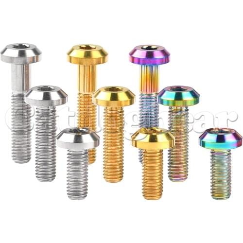 Catdogbear M8x 15 20 25 30 35 40 mm Titanium Bolts Umbrella Head Screw for Bicycle Motorcycle Bolt