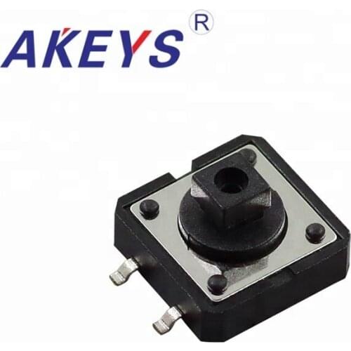 10PCS TS-G006A 12*12*7.3 Momentary tact switch 4 pin SMD/SMT type vertical without column
