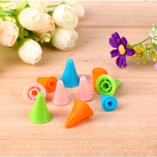 10pcs Rubber Cone Shape Knit Knitting Needles Cap Tips Point Protector in 2 Sizes For Knitting Craft Sewing Accessories