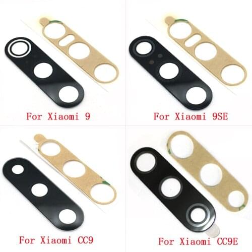 50pcs New Camera Glass Lens For Xiaomi Mi 9 Se 9Se CC9 CC9E Rear Bcak Camera Glass Cover Self-Adhesive Sticker