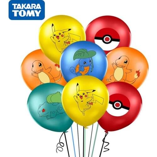 Anime Pokemon Helium Balloon Pikachu Kawaii Figures Children Birthday Party Decoration Balloons Carnival Cosplay Props Kids Toys
