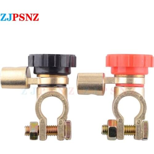 Car Battery Terminal Link Switch Clamp Top Post Terminal Quick Cut-off Disconnect Isolator Switchs Truck Battery Disconnector