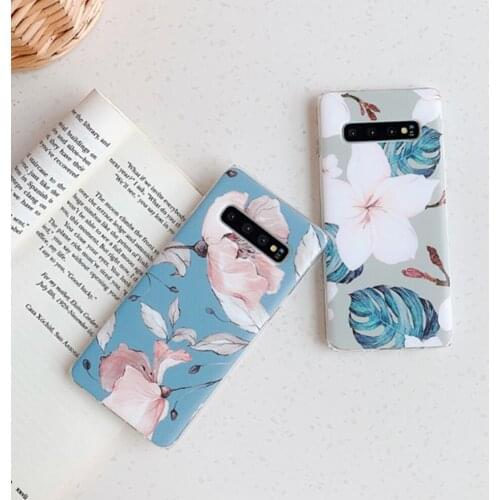 Flower Phone Case For Samsung S9 S9P A50 S10 S10e S20P S10lite A51 S8 S8P Note8 Note9 Note10 Note10P A40 A70 A71 Retro Cover
