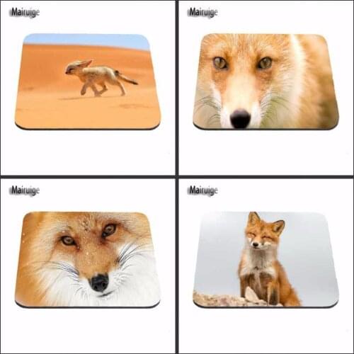 Mairuige Animals Deserts Ear Fennec Fox And Face Funny Custom Gaming Mouse Pad for Size 18*22cm and 25*29 And 25*20cm Mousepad
