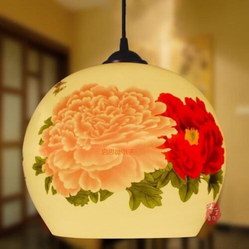 Big Size Chinese Pendant lamp Kitchen Dining Room Living Room Suspension luminaire Hanging Ceramic Bedroom Chandeliers Fixtures