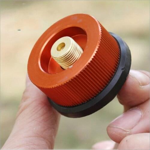 Furnace Head conversion Gold round long gas tank interface flattening propane adapter stove camping