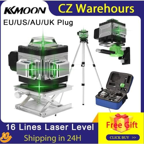 16 Lines Laser Level 3° Self-leveling Function Leveling Tool Omnidirectional Ground and Wall Sticker Vertical Horizontal Oblique