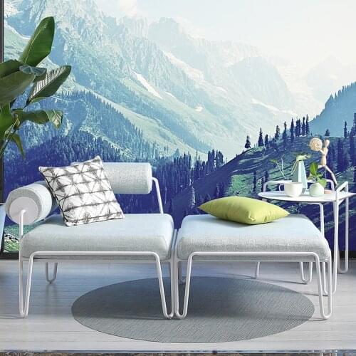 The balcony sofa set is made of high-quality imported aluminum-magnesium alloy fabric and quick-drying cotton HPL board