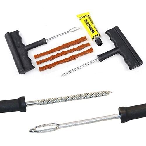 New Arrival 6 Pcs/Set Auto Car Bike Tubeless Tire Tyre Puncture Plug Safety Repair Tool Kit