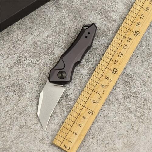 Oem 7350 mini folding knife CPM-154 blade aluminum handle tactical camping survival rescue EDC tool