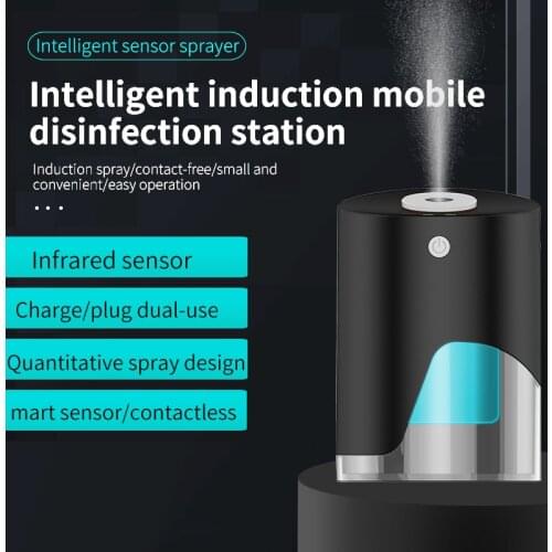 Portable Infrared Induction Alcohol Automatic Intelligent Hand Induction Sprayer Sterilizer Hand Cleaner Spray Soap Dispenser