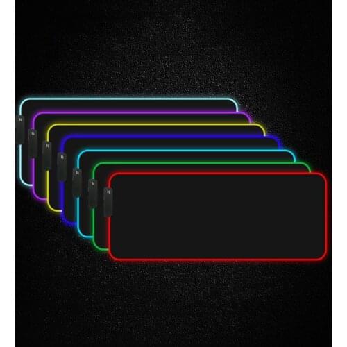 Rgb Led Mouse Pad Large Gaming Mouse Pad Glowing Anti-slip Mice Pad For Pc Laptop Computer Gamer